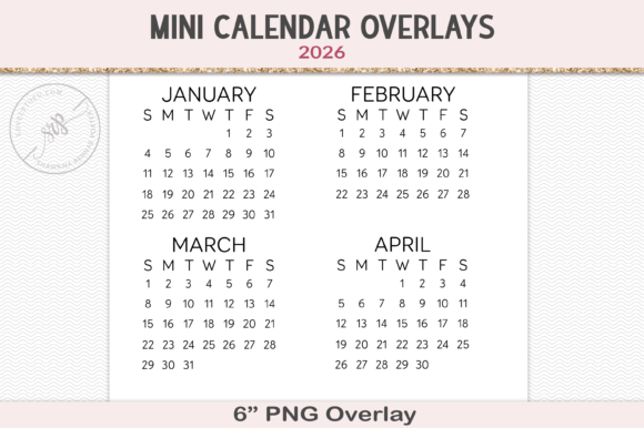 Download 2026 Calendar PNG Overlay - Calendar Collection
