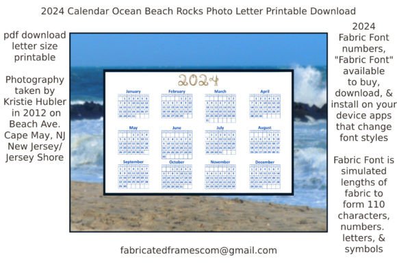 Download 2024 Calendar Ocean Beach PDF Printable - Calendar Collection