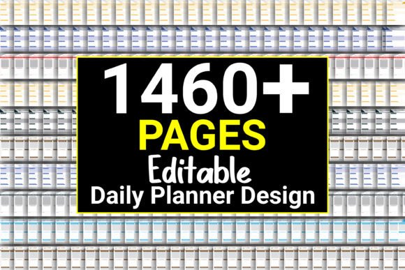 Download 1460 Fully Editable Daily Planner Design - Editable daily planner Collection