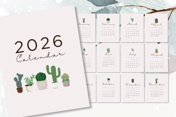 Download 2026 Calendar Mini Desk Printable - Calendar Collection