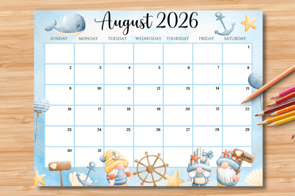 Download Editable/Fillable August 2026 Calendar - Calendar Collection